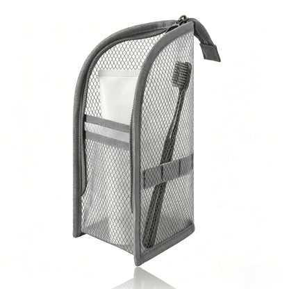 🔥LAST DAY SALE ONLY!! ✨BUY 1 GET 1 FREE!!!🔥Mesh Zipper Toiletry Storage Pouch - Multi-Pocket Travel Cosmetic Organizer Bag