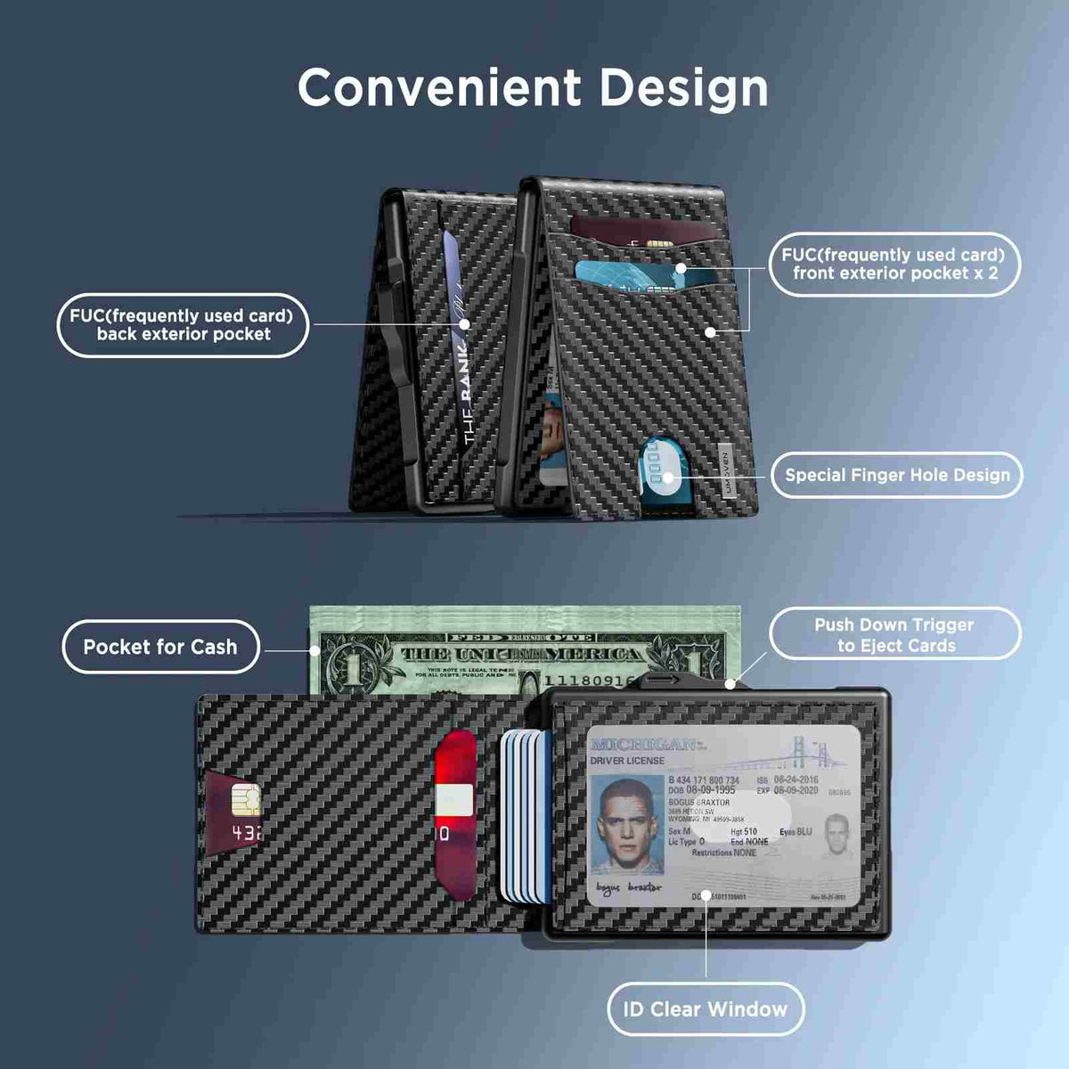 Avelora™ Smart RFID Blocking Metal Wallet | Instant Pop-Up Slim Card Holder ⚡