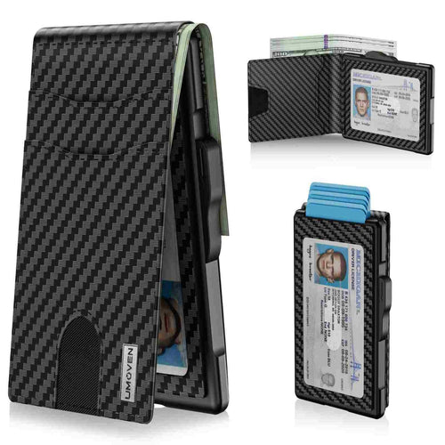 Avelora™ Smart RFID Blocking Metal Wallet | Instant Pop-Up Slim Card Holder ⚡