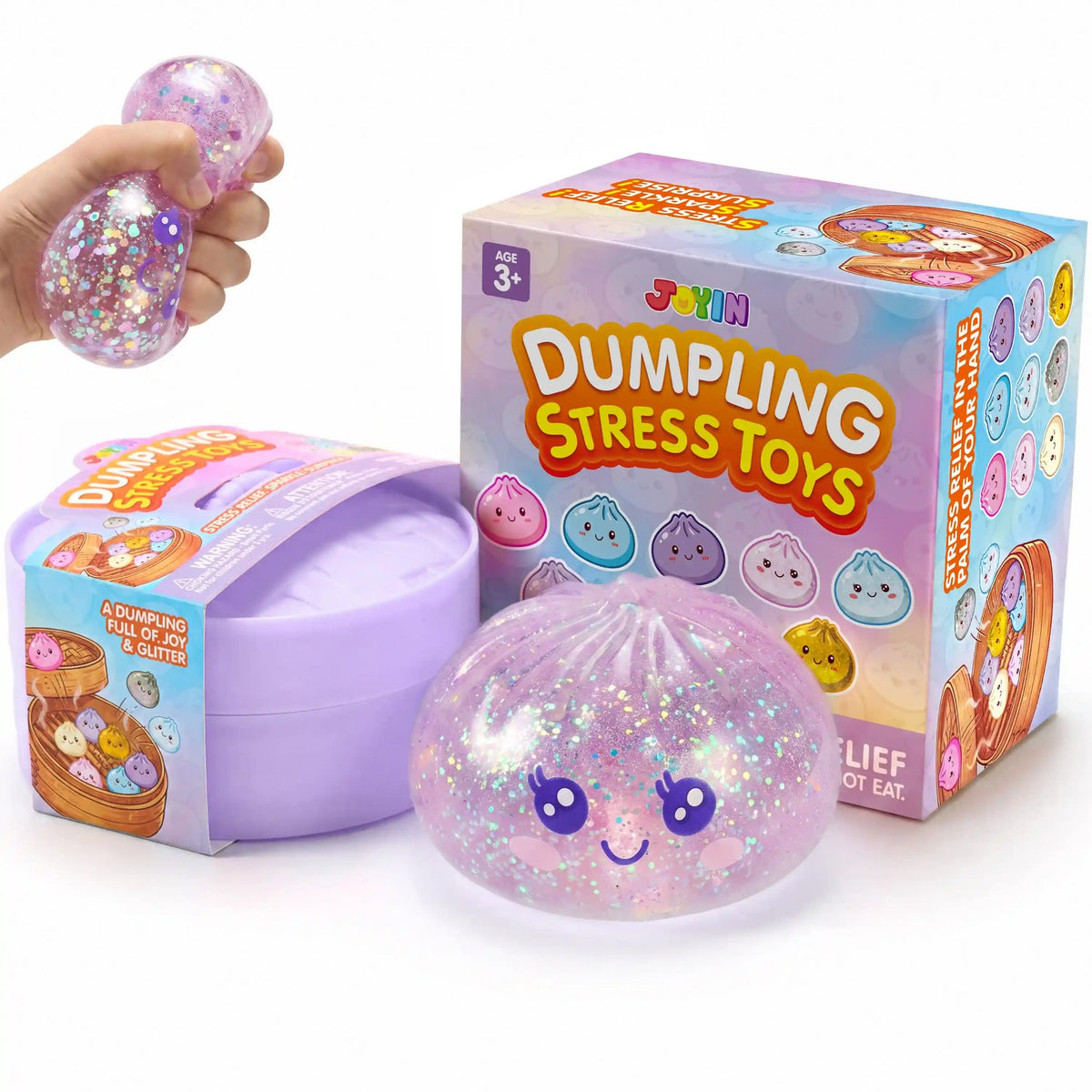 DumplingPop Squishy Toy – Soft Sensory Fidget & Stress Relief Squeeze Toy