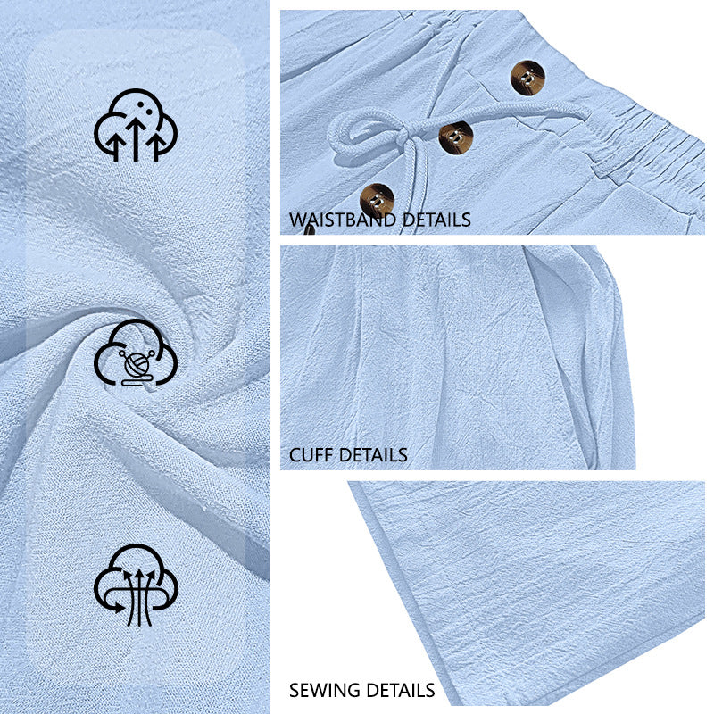 ⏳Limited-time 30% off⏰Men's Loose Fit Casual Relaxed Fit LightweightLinen Pants